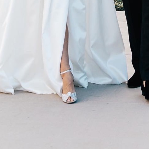 Jimmy Choo Nude Suede Sandals with Hotfix Crystals and sphere detail - Picture 15 of 16